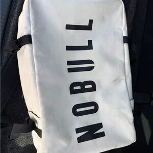 Nobull White Duffel Bag